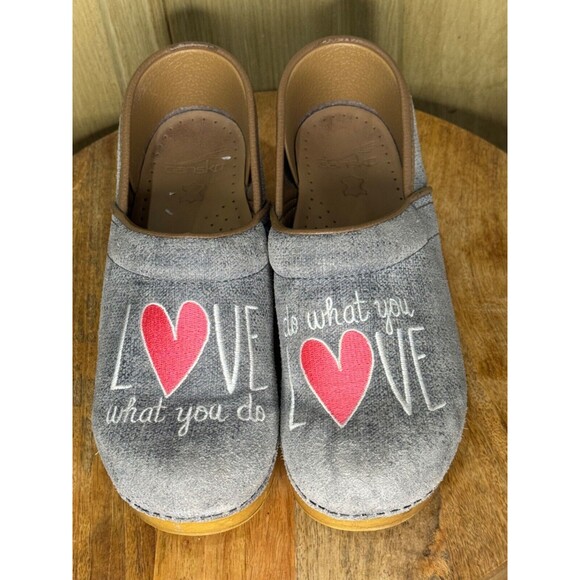 Dansko Twin Pro Love Shoes Womens 38 (US 7.5 -8) Professional Clogs Gray - Picture 1 of 6